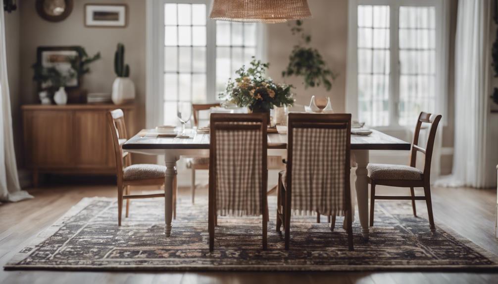 selecting dining room rugs