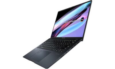sleek laptop with oled