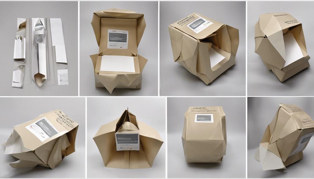 unboxing the parcel contents