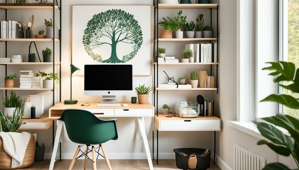modern cottagecore home office design