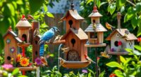 attract birds to gardens