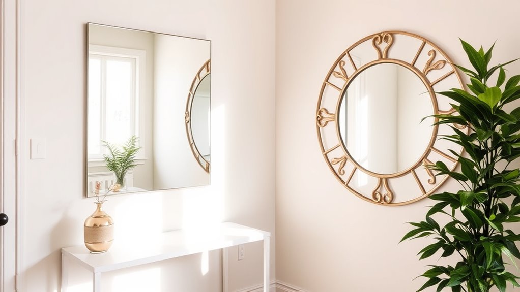 choosing mirrors for small spaces