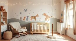 cozy and stylish nursery decor