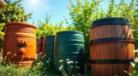 rain barrels for gardening