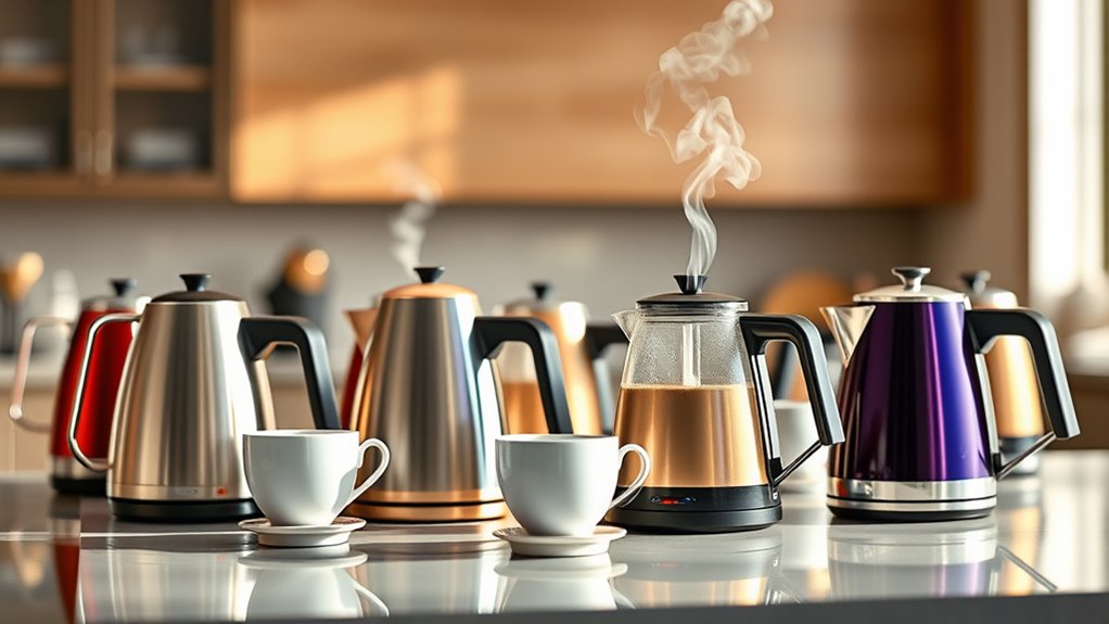 temperature controlled electric kettles
