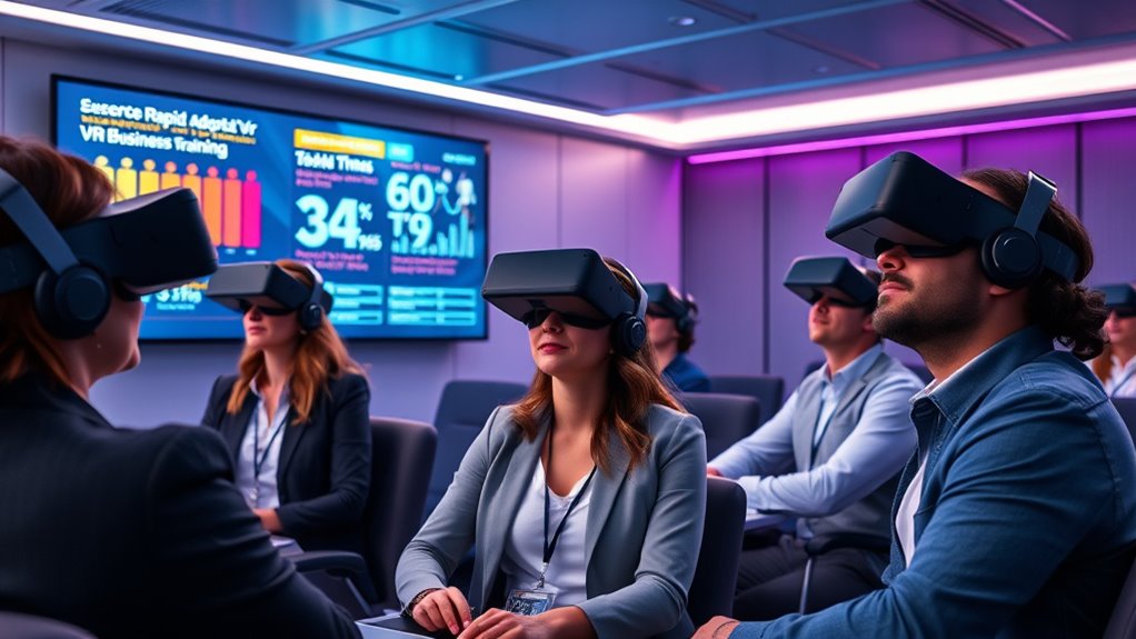 Virtual Reality for Training and Simulation in Business 7 virtual reality training statistics