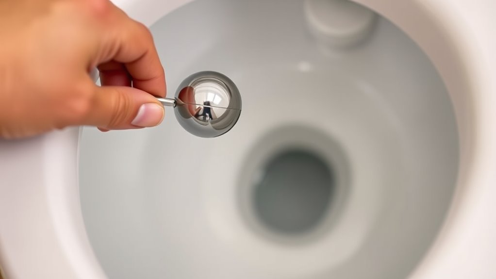 adjust float to proper level