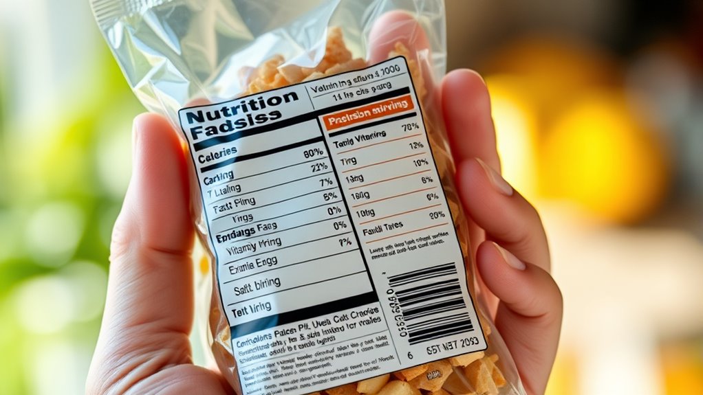 deciphering food label information