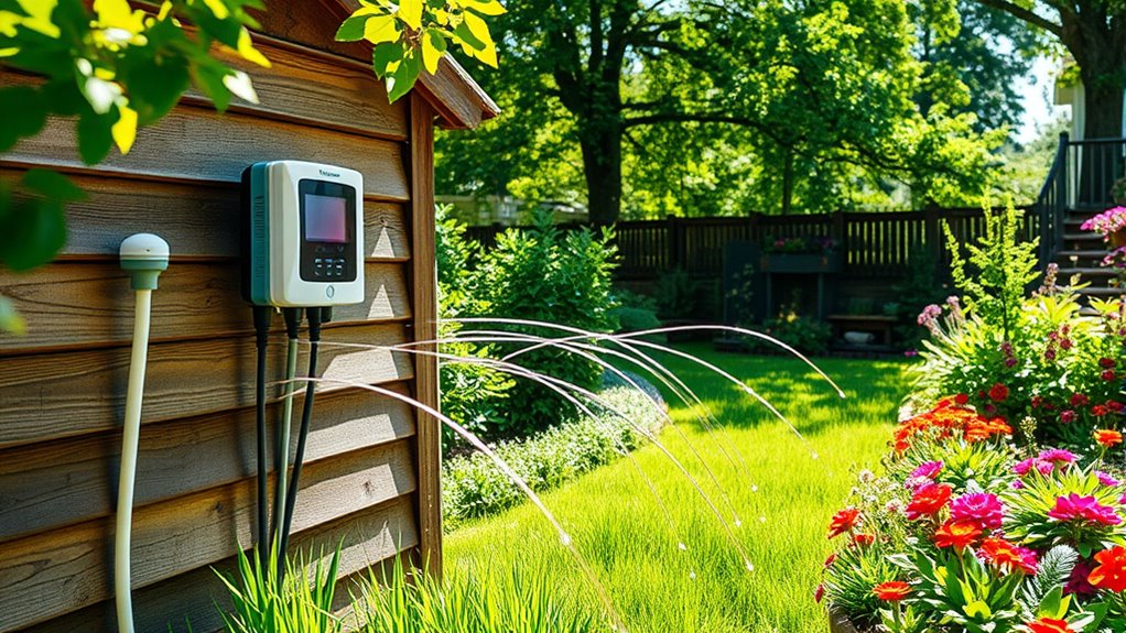 efficient automated water conserving gardening