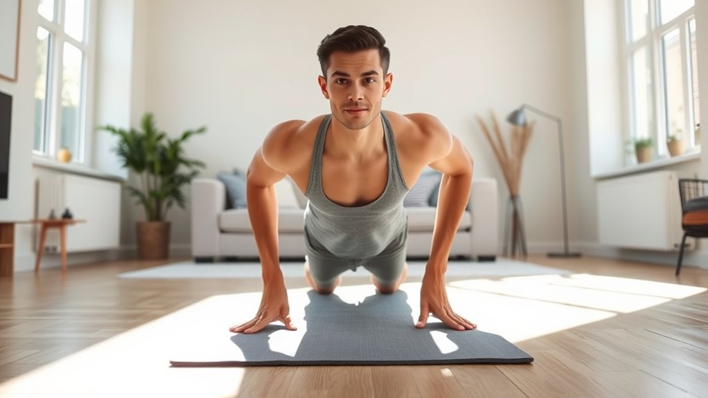 engage core maintain straight line