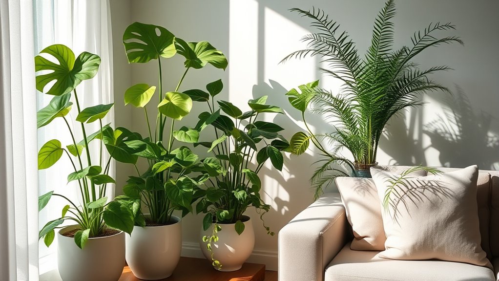 indoor plants create tranquility