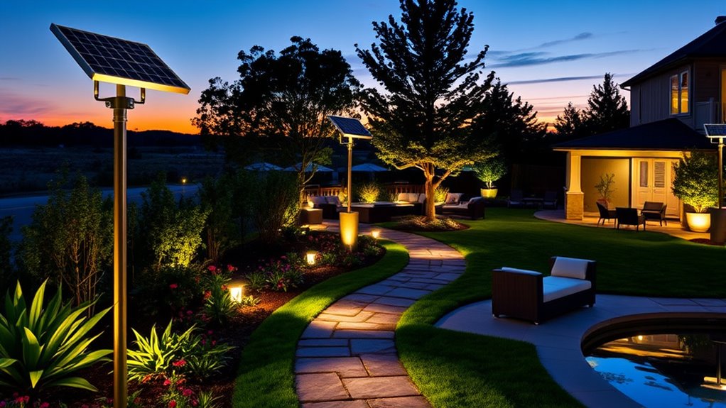 install solar outdoor lights
