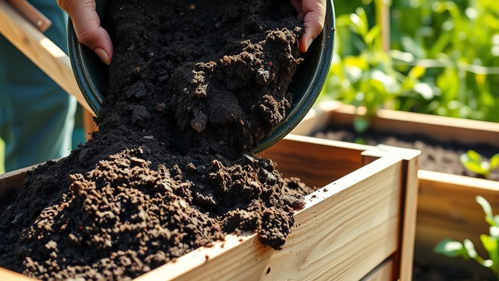How to Build a Raised Garden Bed 9 layered soil and compost