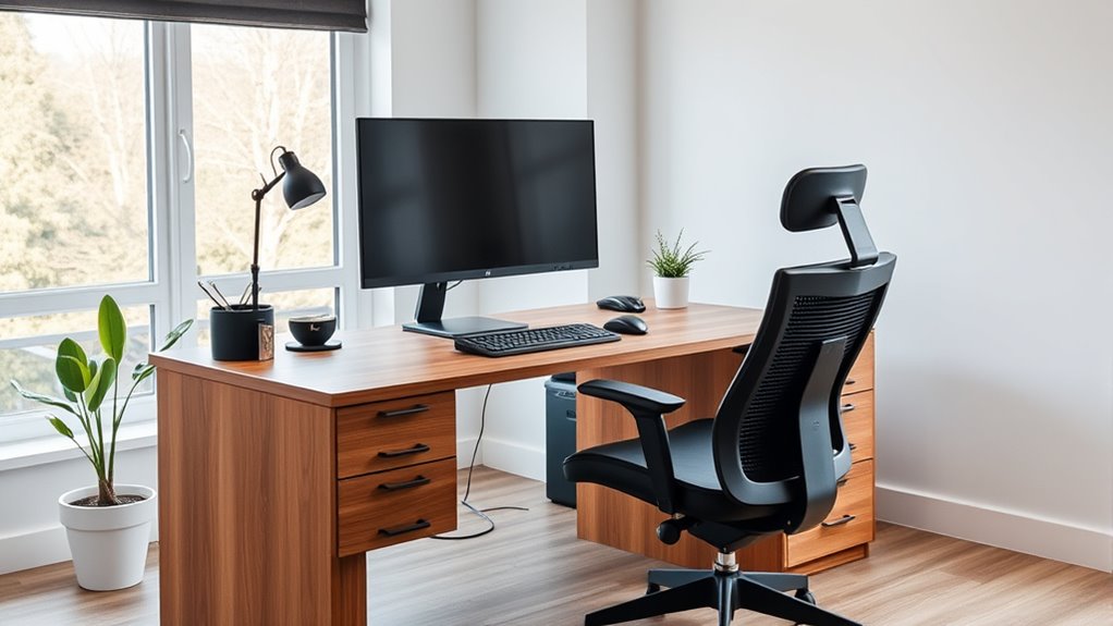 How to Set Up an Ergonomic Home Office 4 optimize desk and monitor positioning