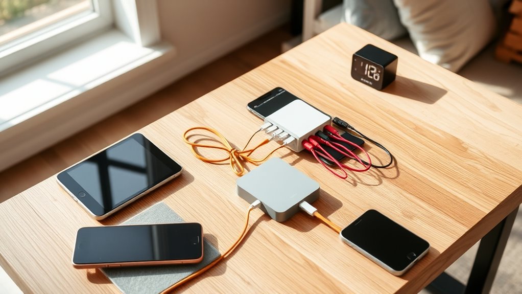 Setting Up a Family Charging Station for All Your Devices 2 organized family device charging