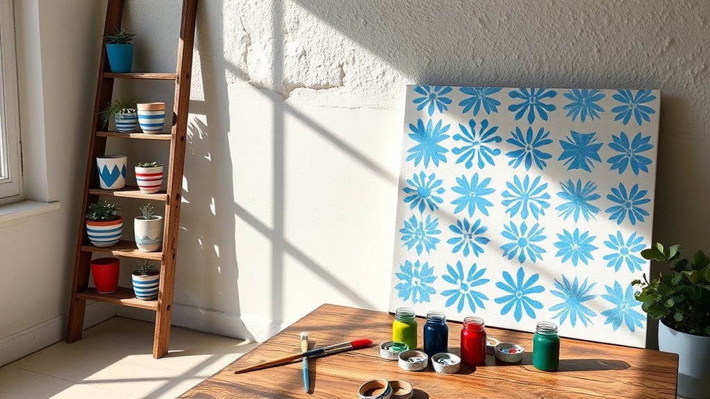 paint stencil refresh walls