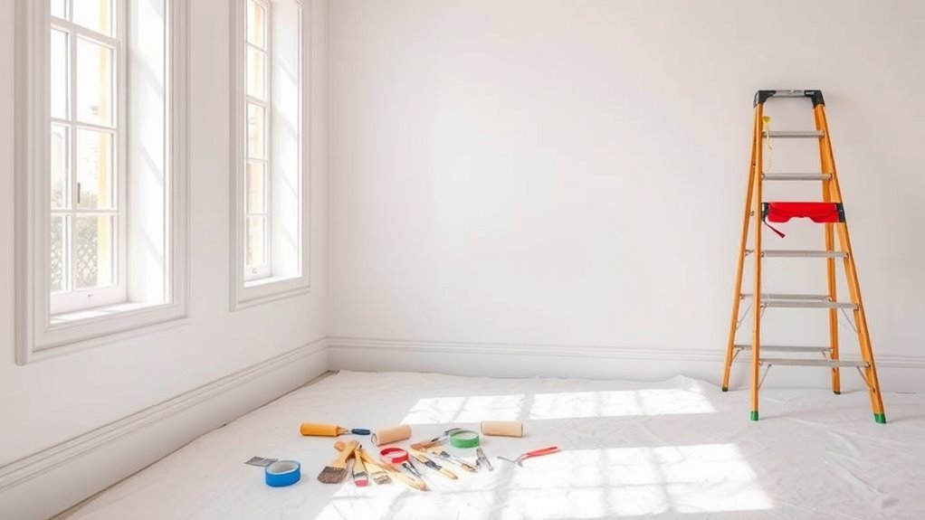 How to Paint a Room Like a Pro 2 prepare protect gather ventilate