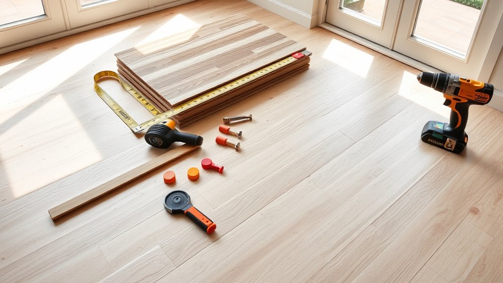 How to Install Laminate Flooring Yourself 3 prepare workspace and gather tools
