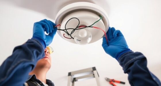 replace light fixture safely