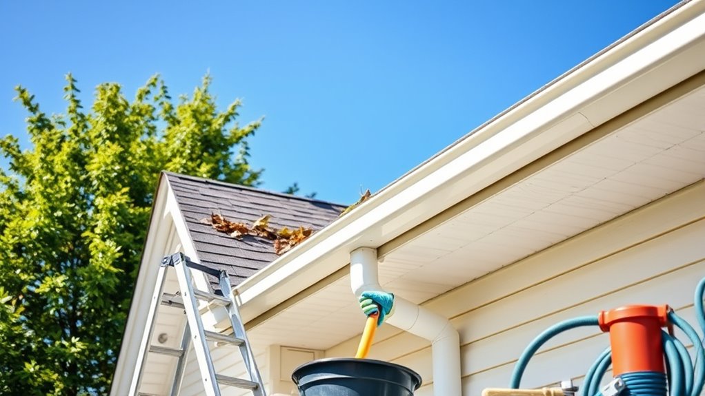 schedule gutter maintenance regularly