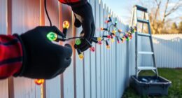 securely install holiday lighting