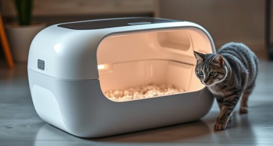 smart automated cat litter boxes