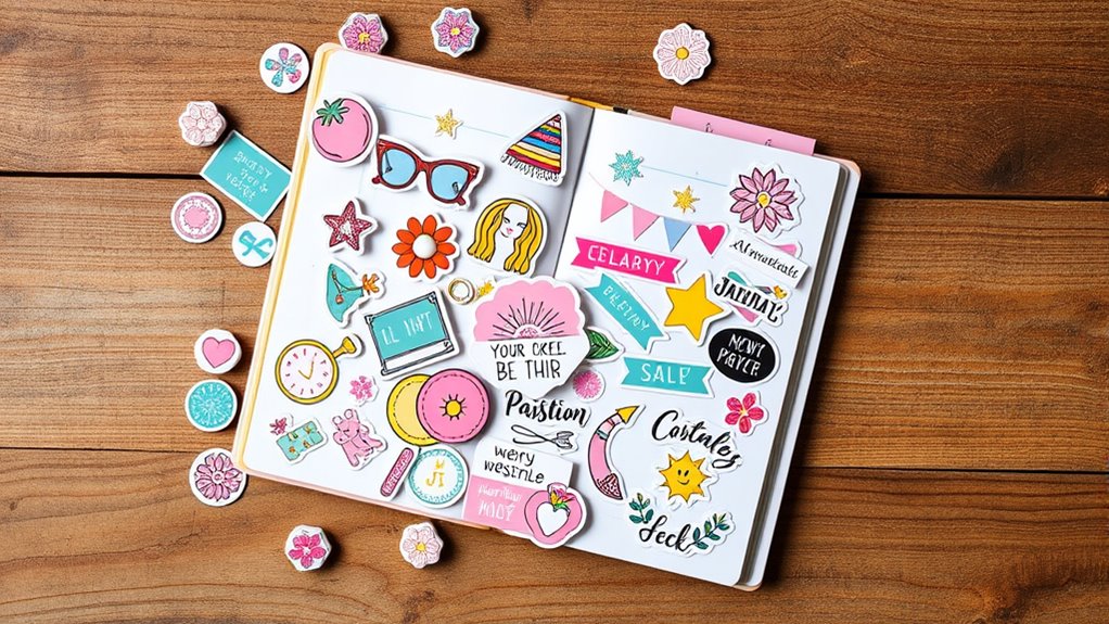 stylish stickers for planning