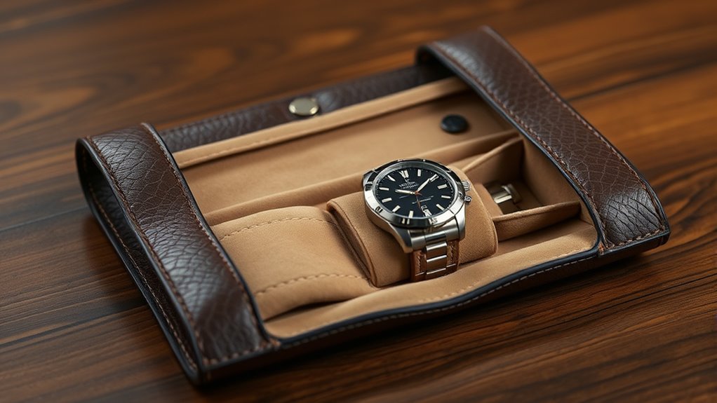 top leather watch roll selection