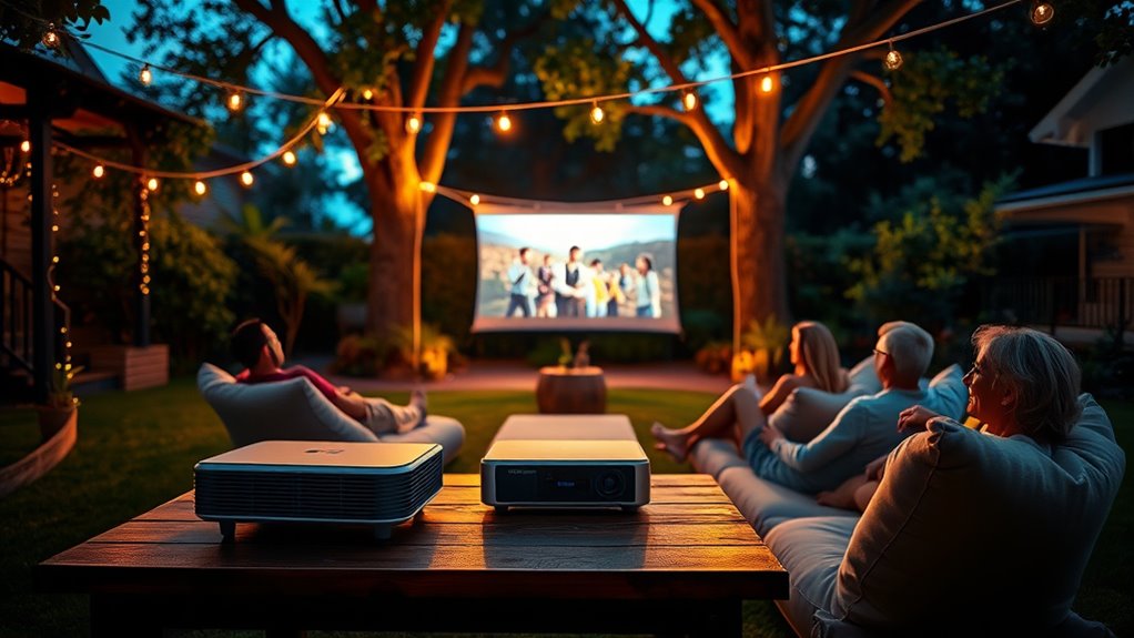 top outdoor portable projectors