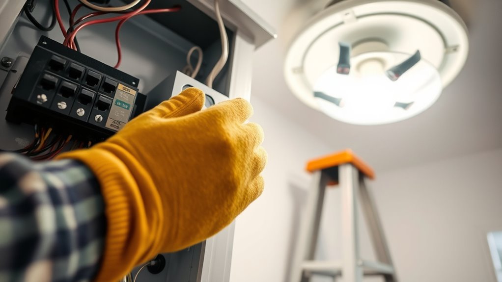 How to Safely Replace a Light Fixture 4 turn off power and prepare