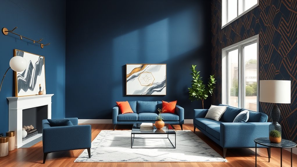 DIY Accent Wall Ideas (Paint, Wallpaper, Etc.) 3 use bold vivid colors