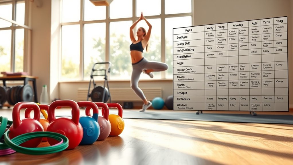 How to Create a Balanced Workout Schedule 9 vary exercises to progress