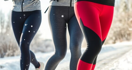 winter running tights selection