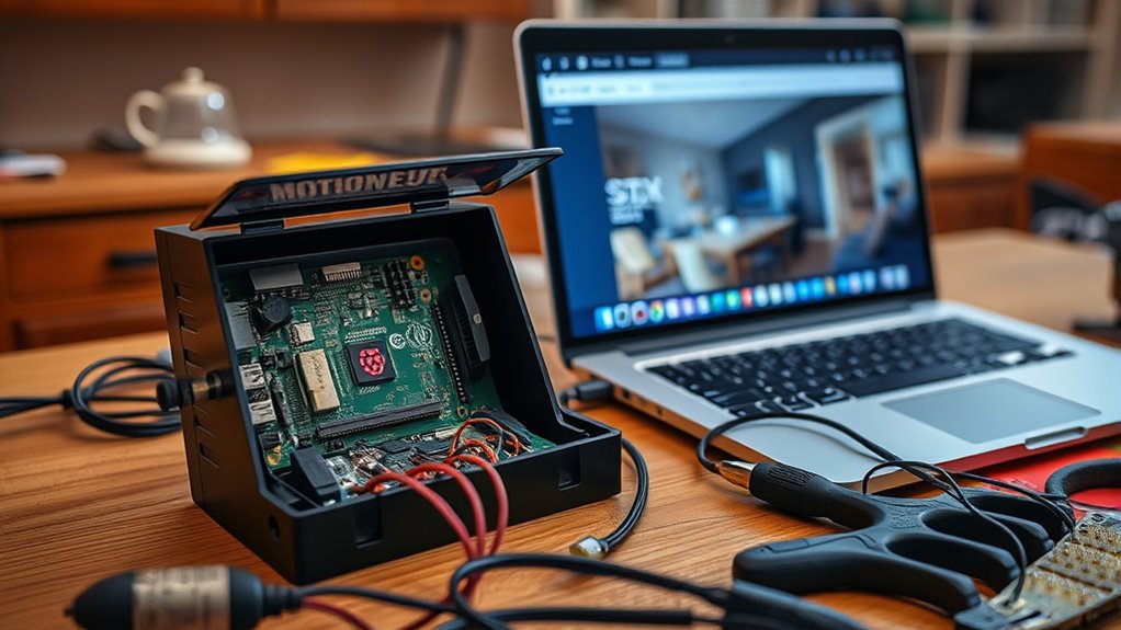 Weekend Project: Build a Raspberry Pi Home Security Cam 4 prepare raspberry pi for motioneye