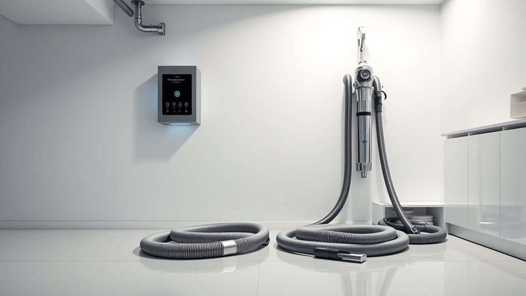 top central vacuum systems