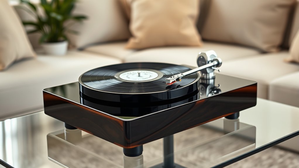 vintage inspired bluetooth record players