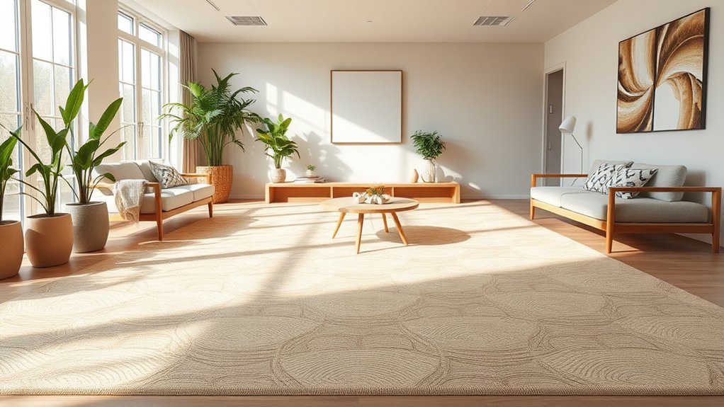 eco friendly bamboo silk rugs