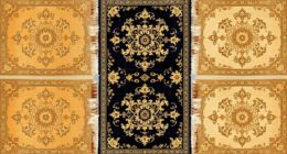 elegant distressed silk rugs