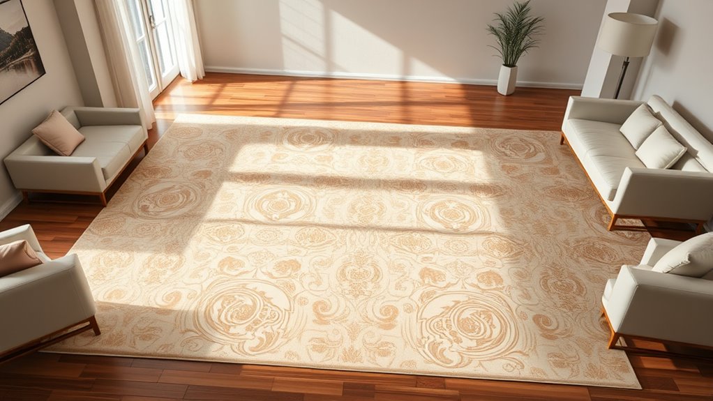 elegant neutral silk carpets