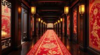 elegant silk hallway runners