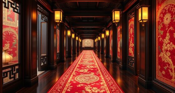 elegant silk hallway runners