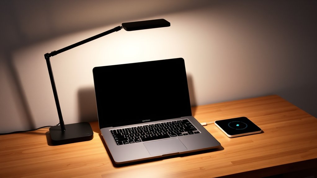 led desk lamps with wireless charging