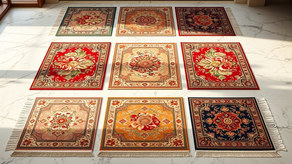 luxury durable silk carpets