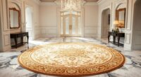 luxury foyer round rugs
