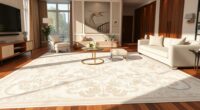 luxury ivory silk rugs