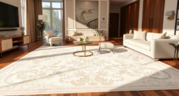 luxury ivory silk rugs