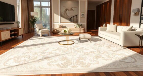 luxury ivory silk rugs