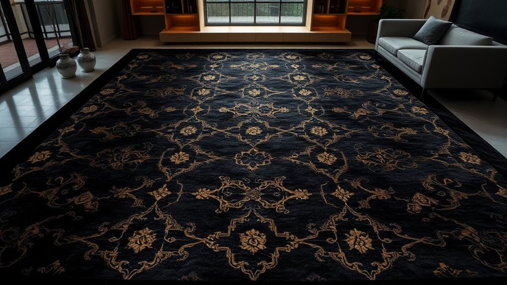 15 Best Yilong Black Gold Silk Rugs That Elevate Your Space in 2025 33 material design safety maintenance