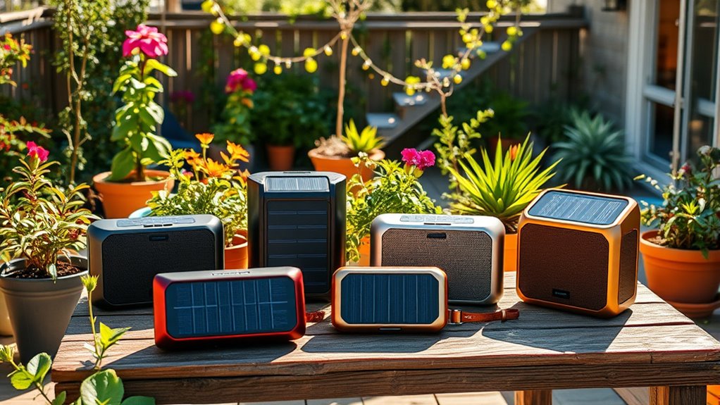 solar outdoor speaker list