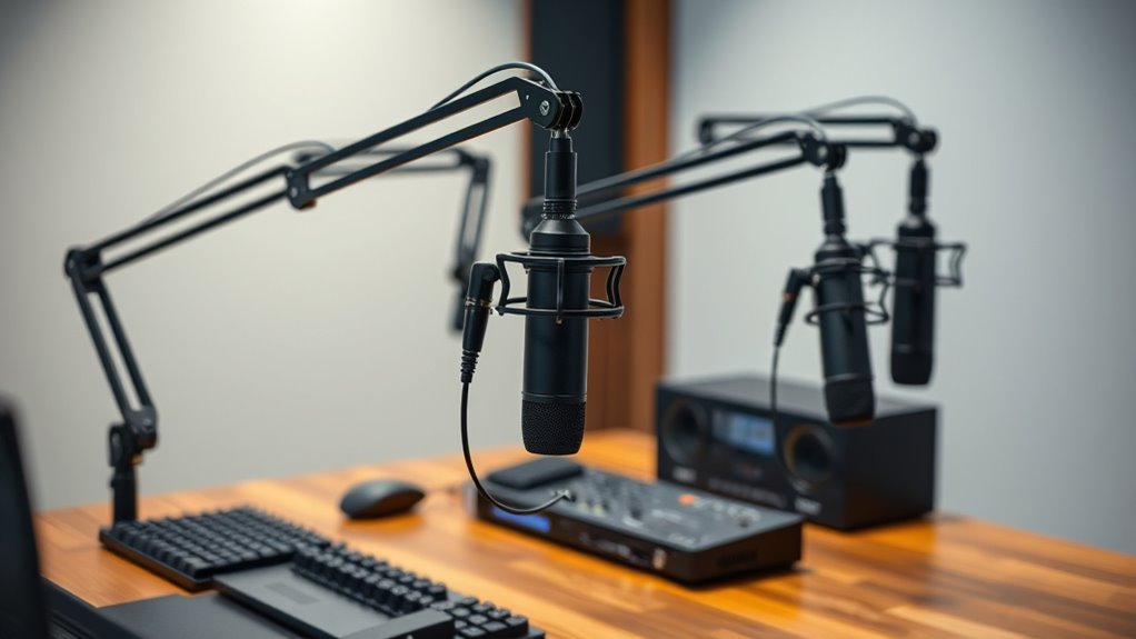top desk microphone mounts